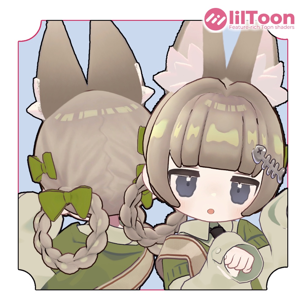 みつあみリングヘア&イヤー - キプフェル対応 / MA設定済み