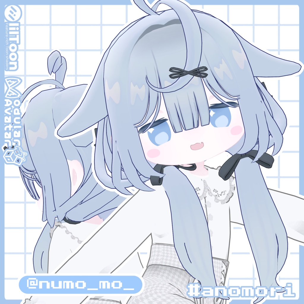 ツインループヘア - しらつめ・キプフェルetc対応 / MA設定済み