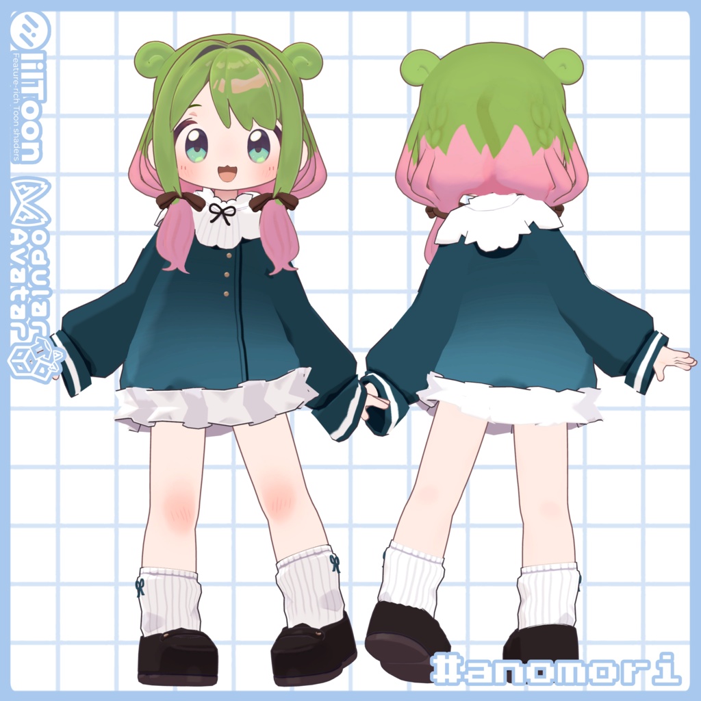 ツインループヘア - しらつめ・キプフェルetc対応 / MA設定済み