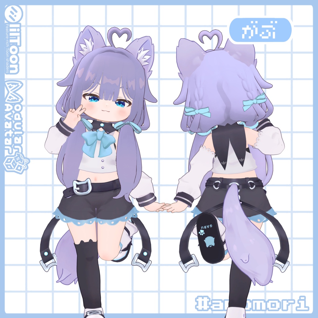 ツインループヘア - しらつめ・キプフェルetc対応 / MA設定済み