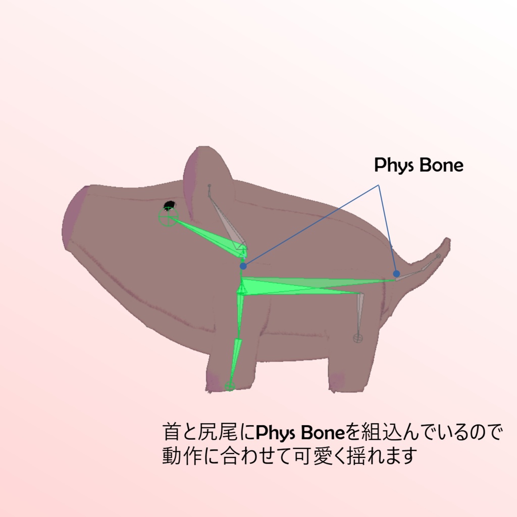 Avatar アバター | かわいく動き回る子豚の縫いぐるみ