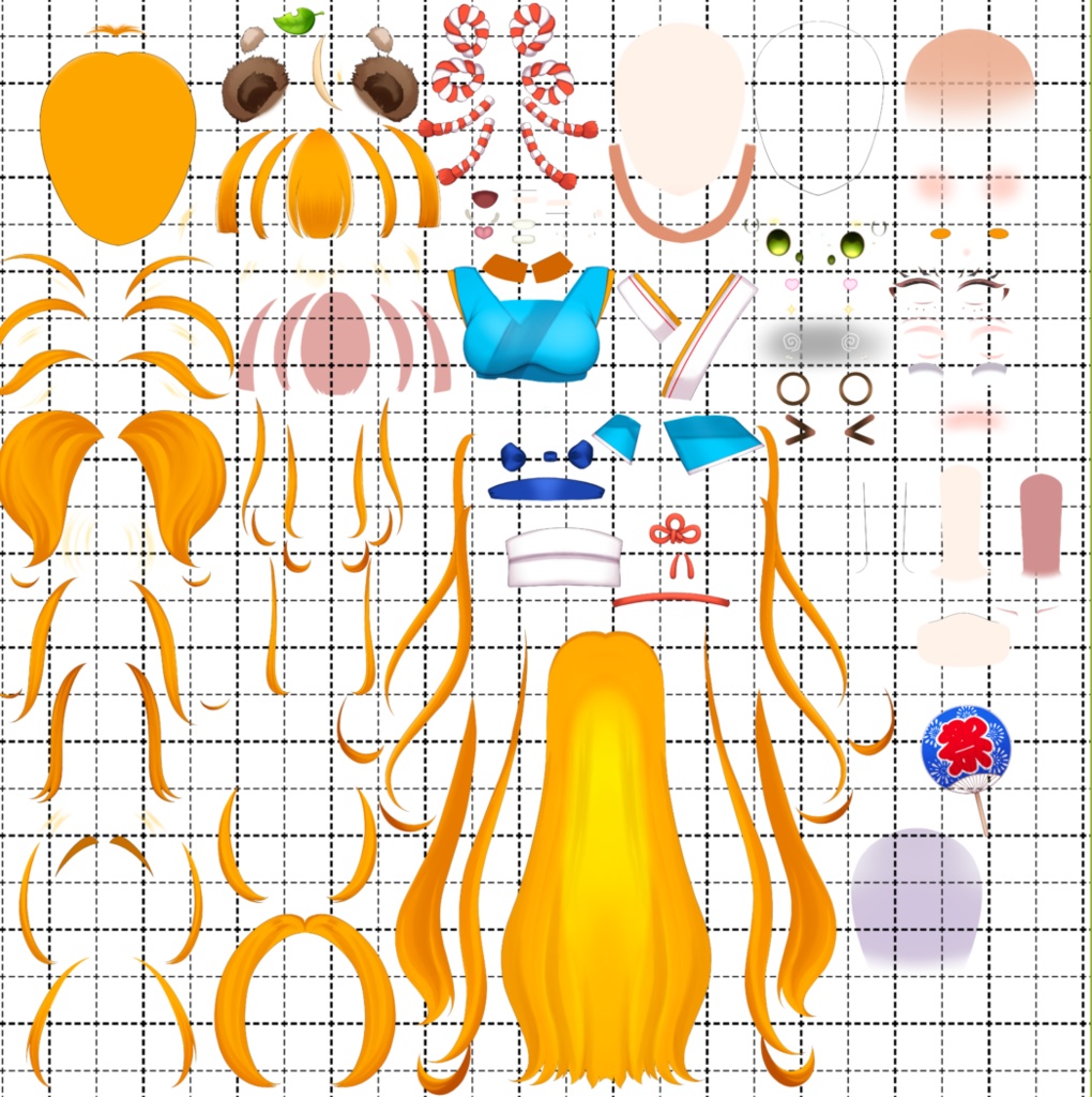 限定1点 omatsuri tanuki 【パーツ分け済みpsd】
