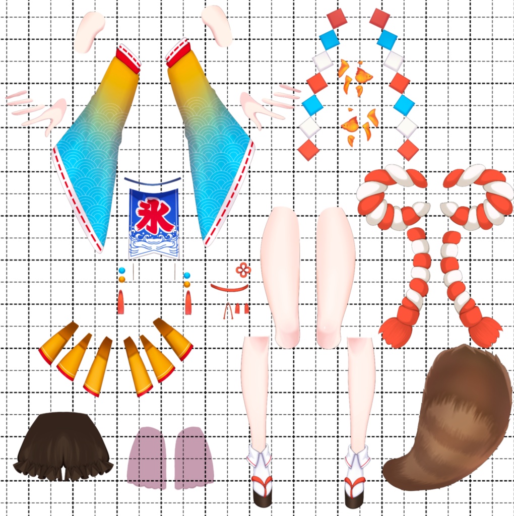 限定1点 omatsuri tanuki 【パーツ分け済みpsd】