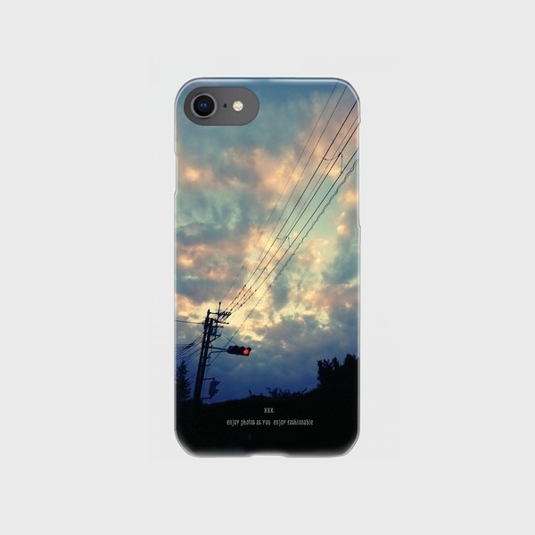 clear smartphone case  -opal sky-