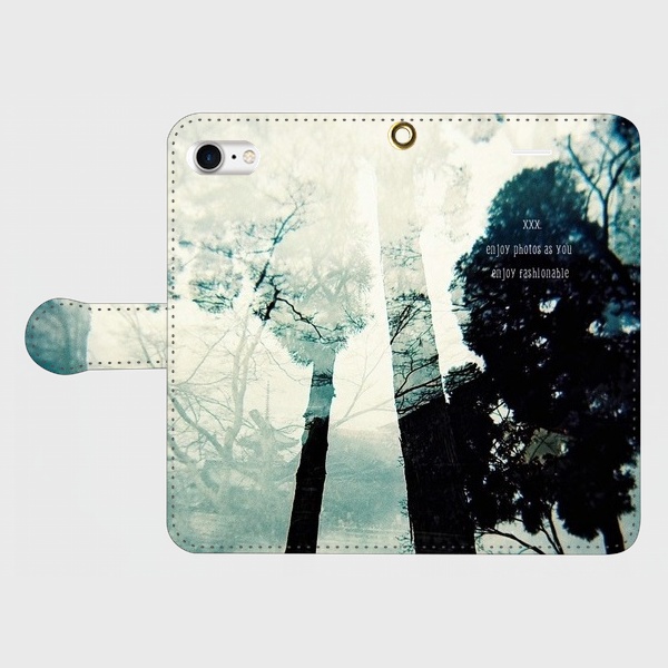 Book type Smartphone Case -shadow forest-