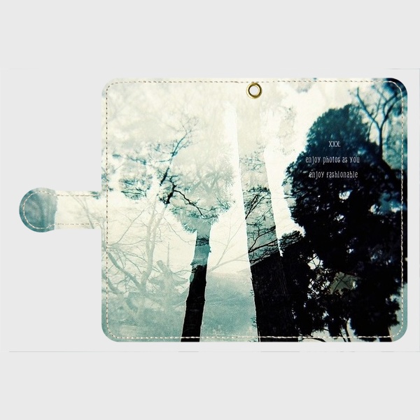 Book type Smartphone Case -shadow forest-