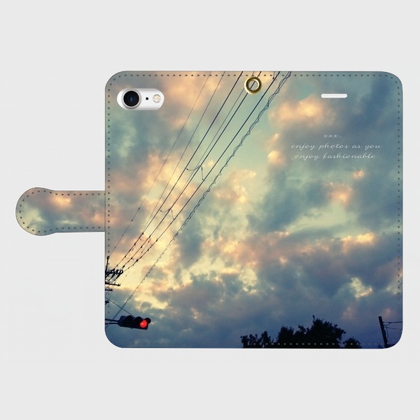 Book type Smartphone Case -oplal sky-