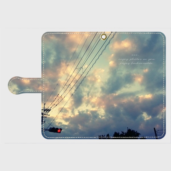 Book type Smartphone Case -oplal sky-