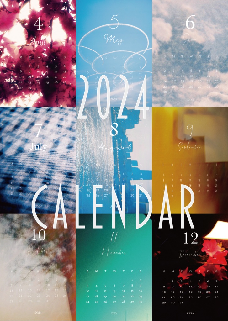 【新作】-xxx. original calendar- 2024年フォトカレンダー