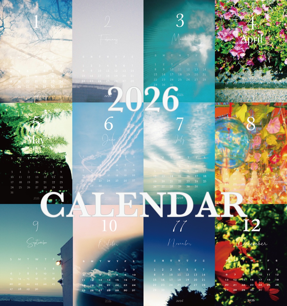 【新作】-xxx. original calendar- 2026年フォトカレンダー