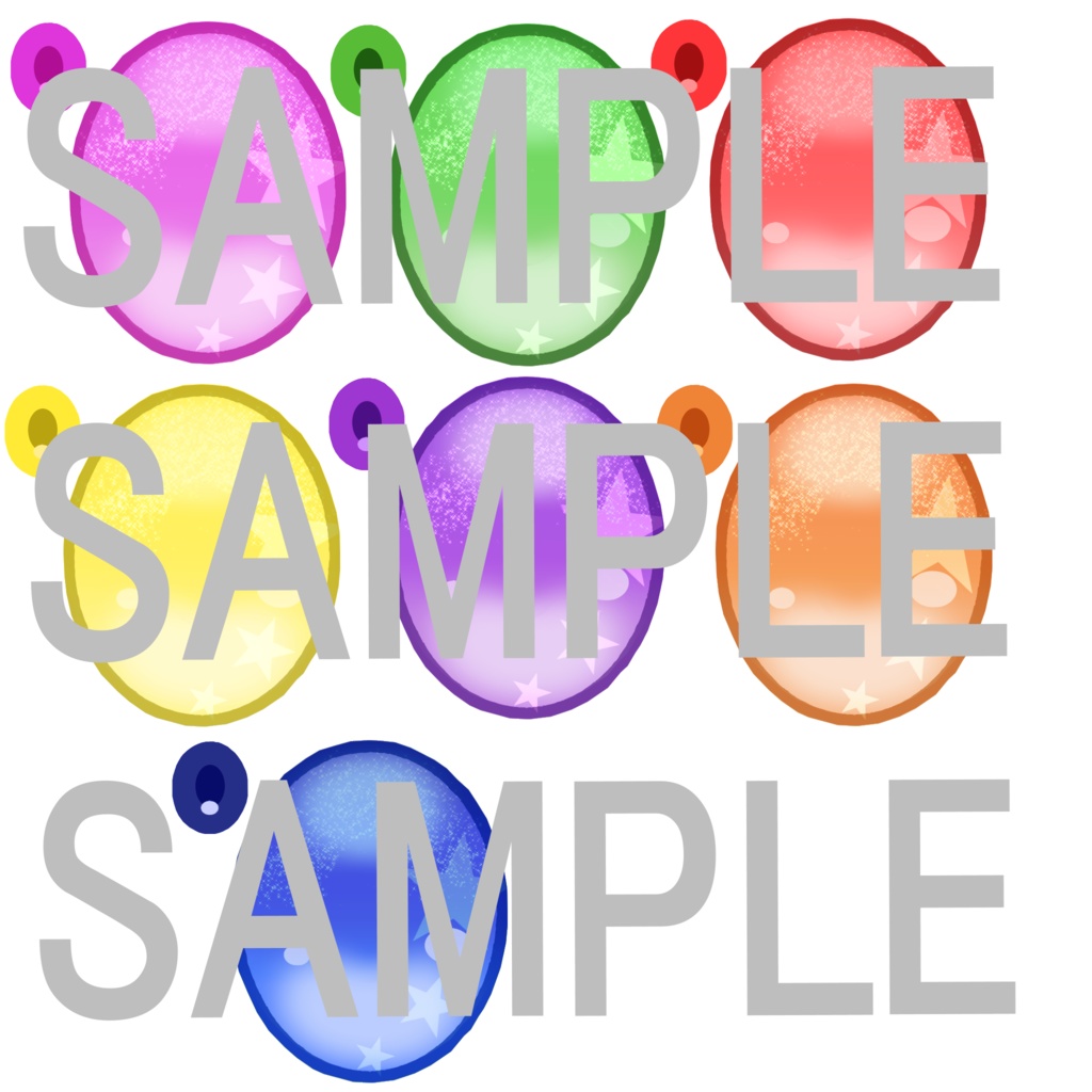 【ラスク用】アイテクスチャ【全7色】