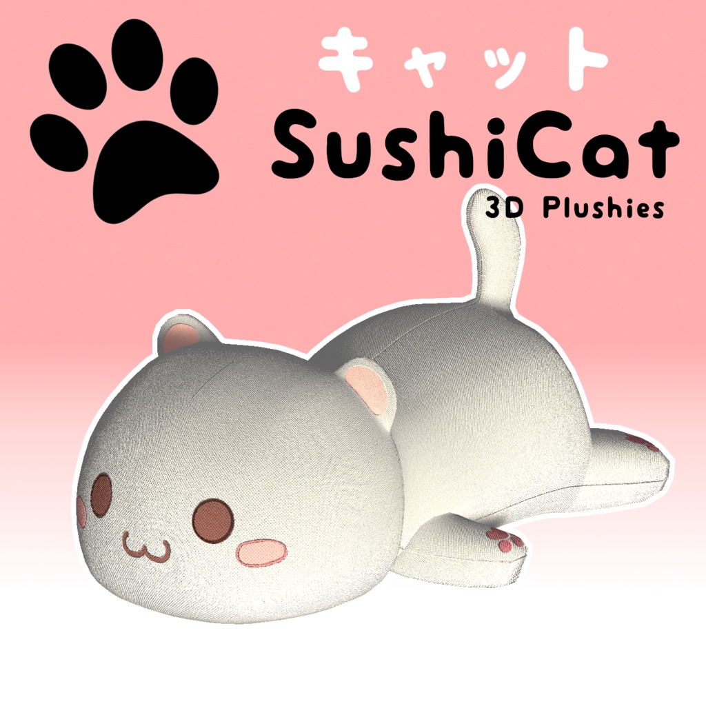 Sushi Cat 猫 3D Plushie