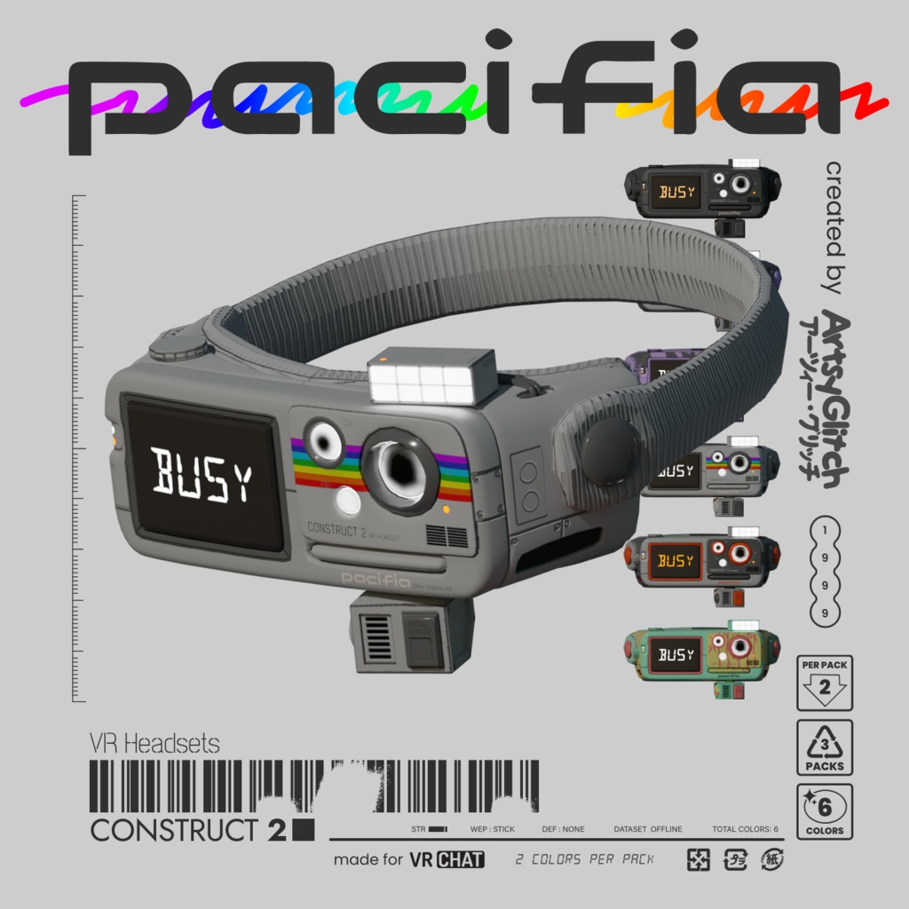 Construct 2 Headset 【PACIFIA WARES】