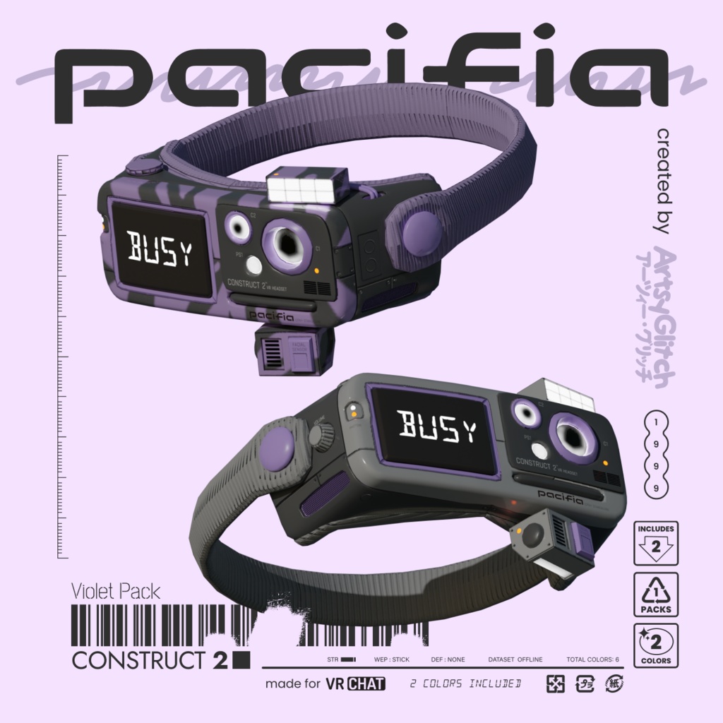 Construct 2 Headset 【PACIFIA WARES】