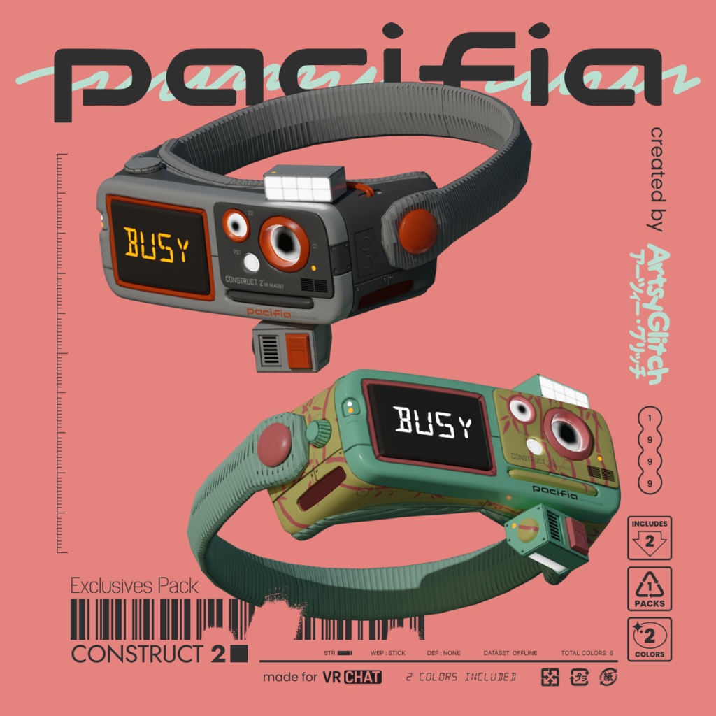 Construct 2 Headset 【PACIFIA WARES】