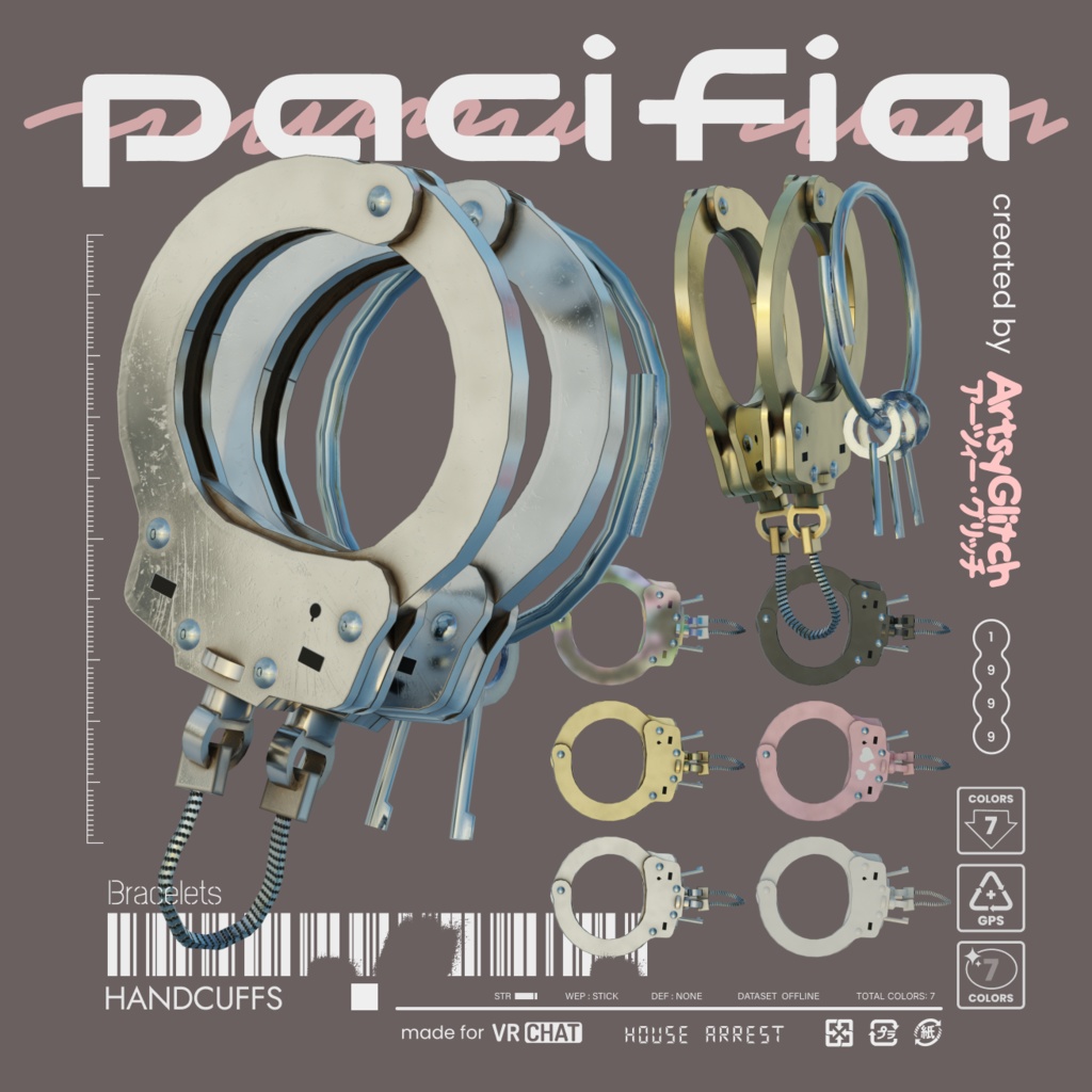 Handcuff Bracelets 【PACIFIA WARES】