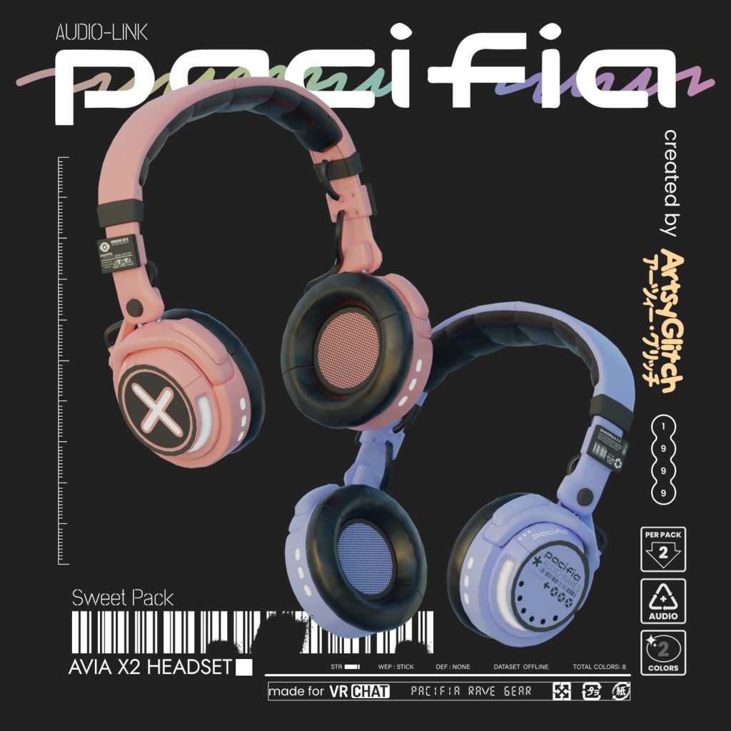 AVIA X2 Headphones 【PACIFIA WARES】
