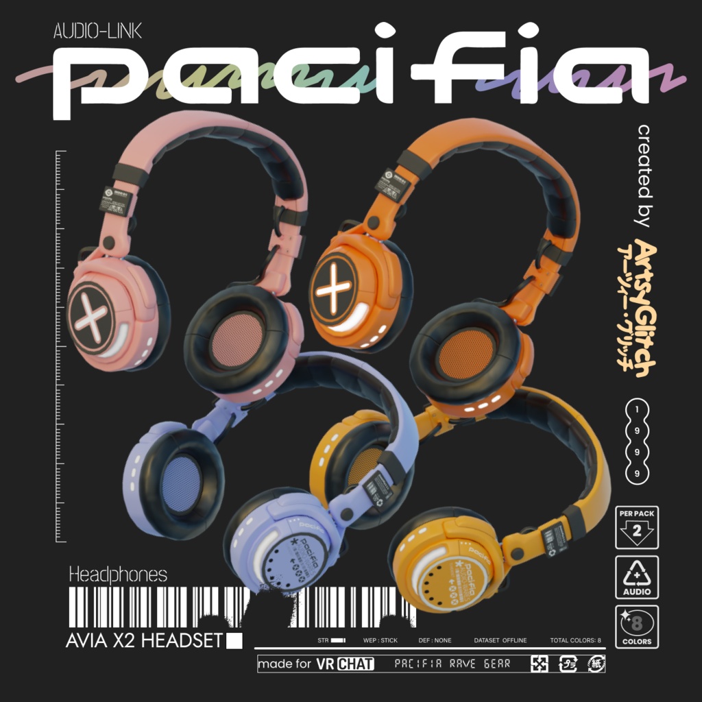 AVIA X2 Headphones 【PACIFIA WARES】