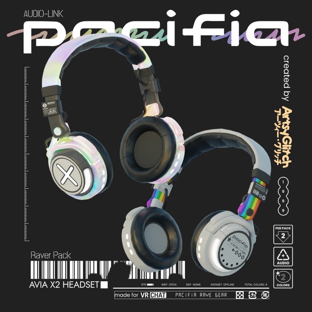 AVIA X2 Headphones 【PACIFIA WARES】