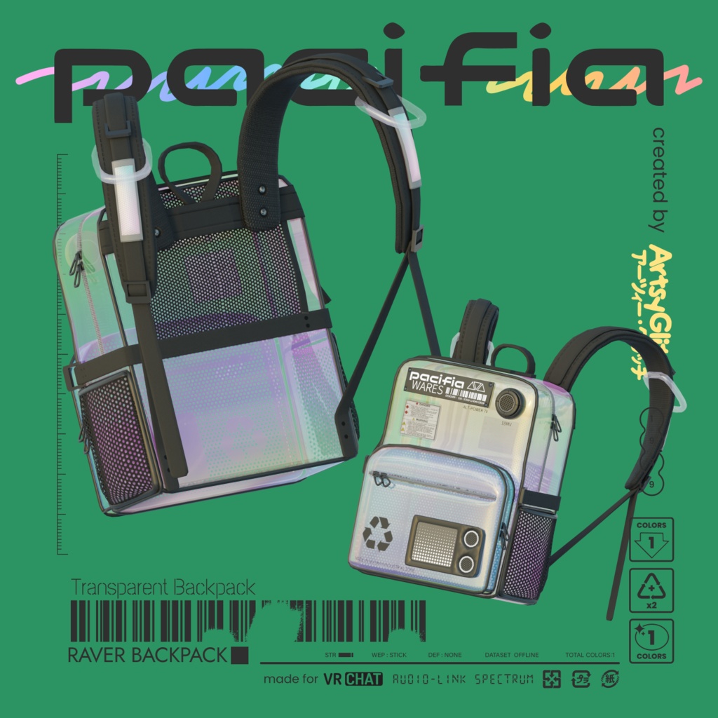 Raver Backpack 【PACIFIA WARES】