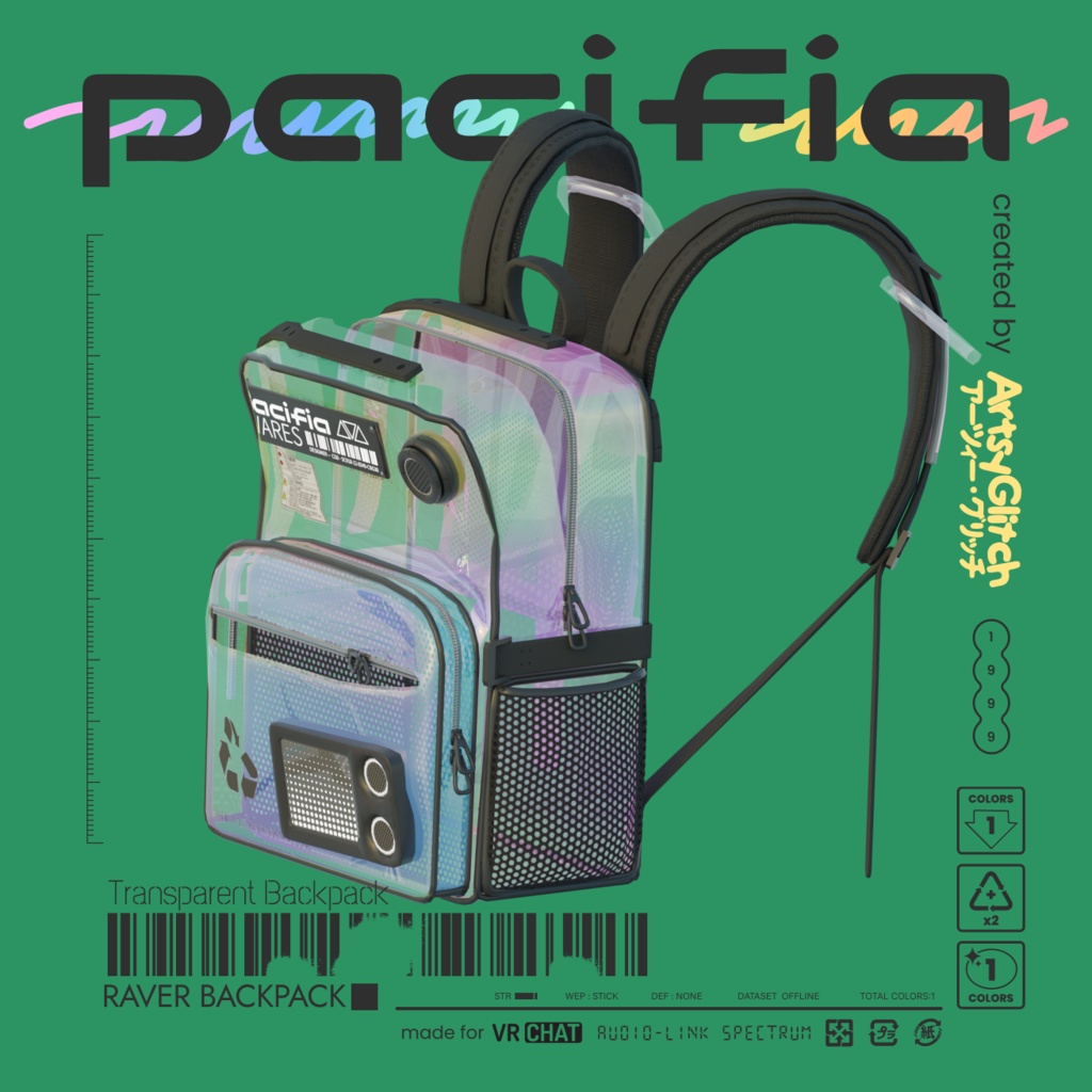 Raver Backpack 【PACIFIA WARES】