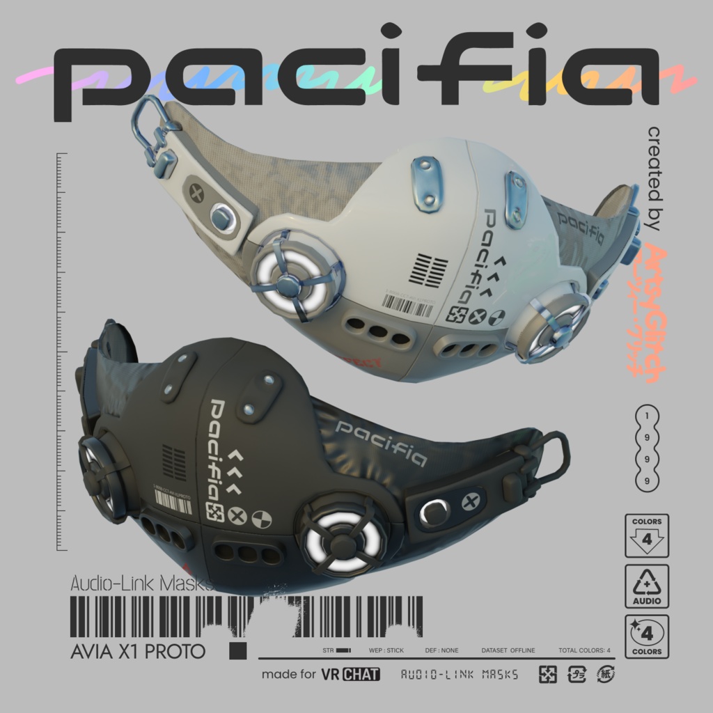 AVIA X1 Mask 【PACIFIA WARES】
