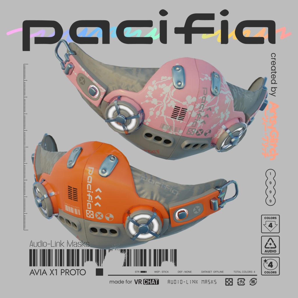 AVIA X1 Mask 【PACIFIA WARES】
