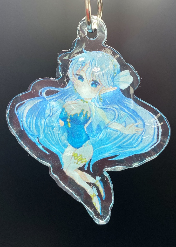 フロスト/水面アクリルキーホルダー