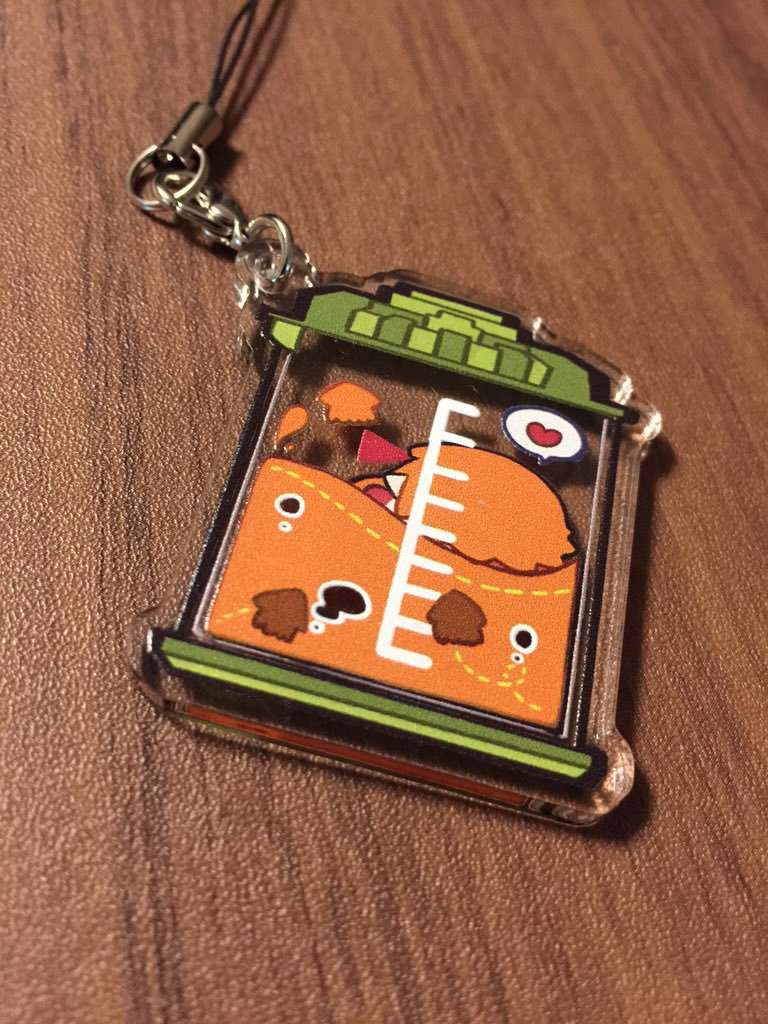 インクボトルキーホルダー