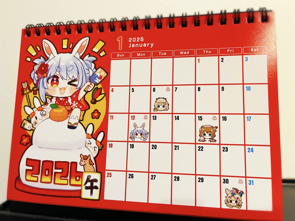 【C107】holocalendar2026