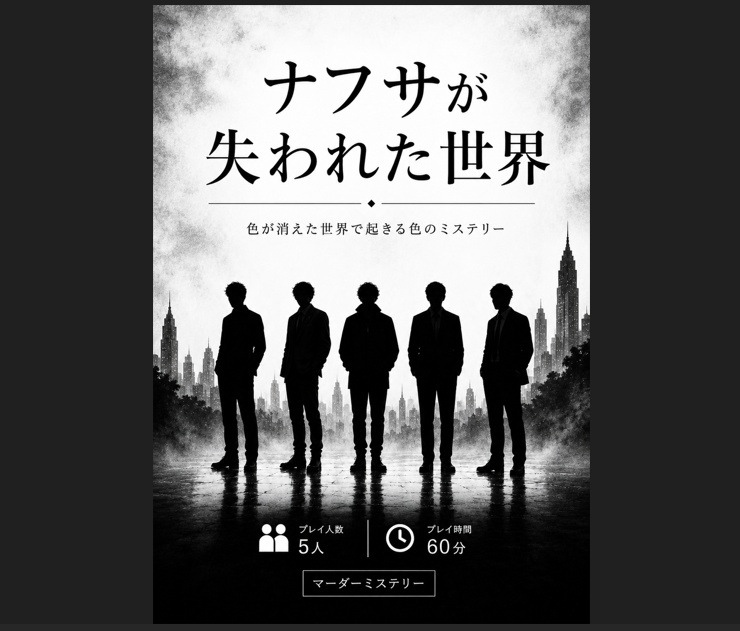 ナフサが失われた世界 ~色が消えた世界で起きる色のミステリー~