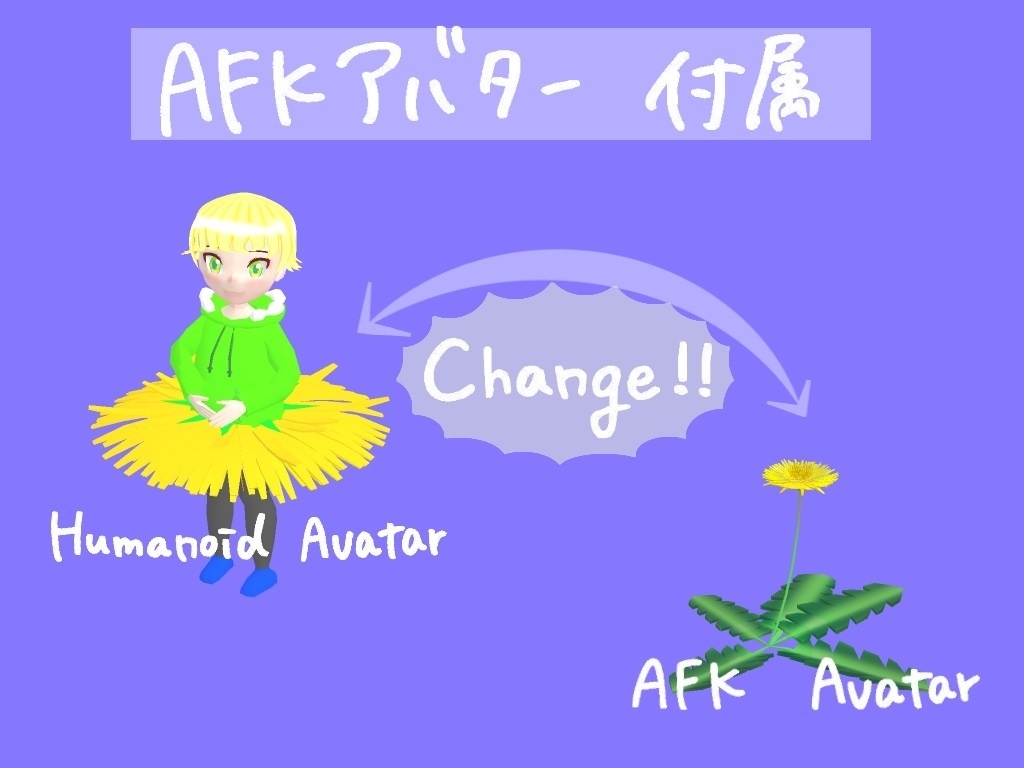 だんでりおん【Humanoid&AFK】Ver.1.0.0(VRChat想定)