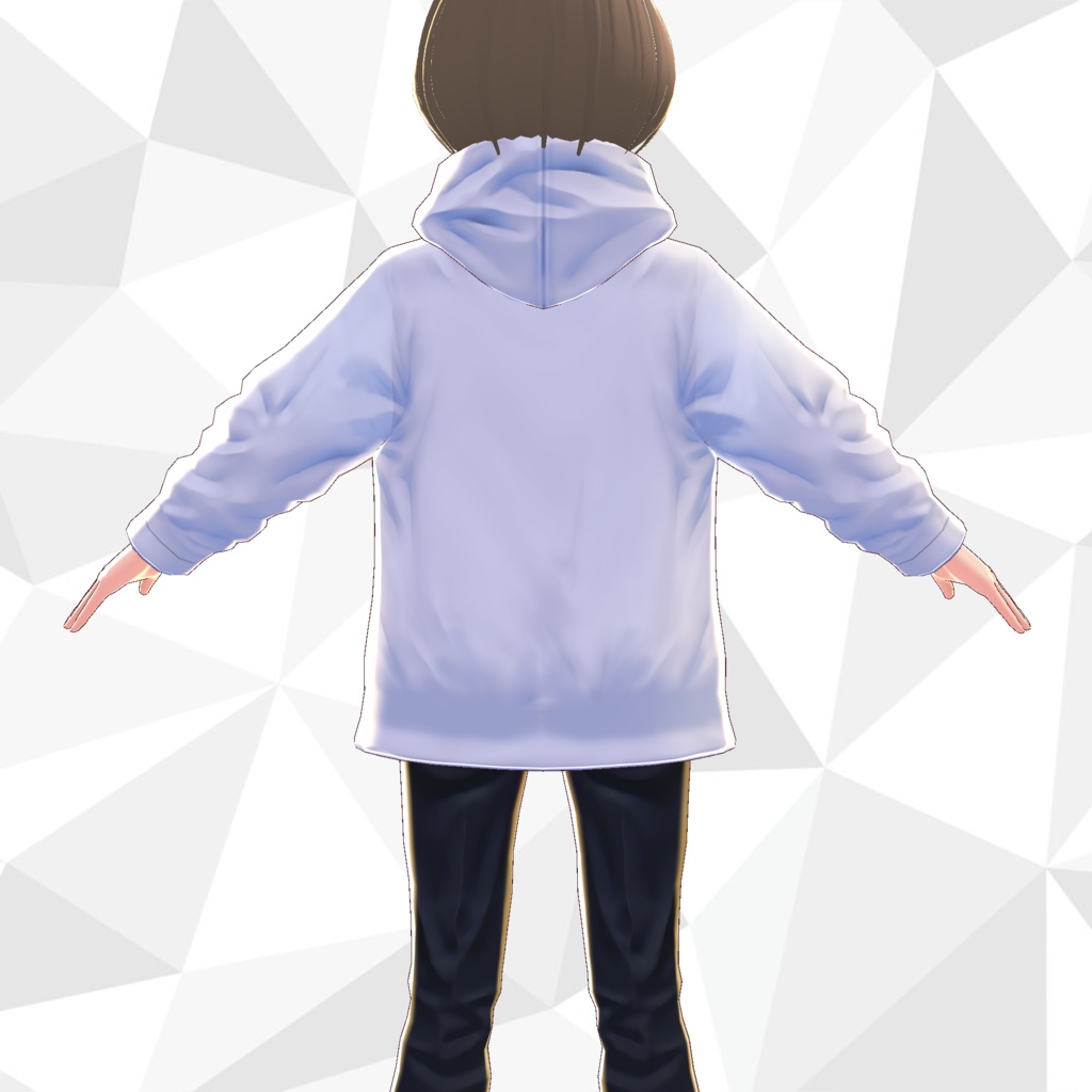 【VRoid texture】グラデジャケットonパーカー(おまけパーカー付)【OYASUMI】