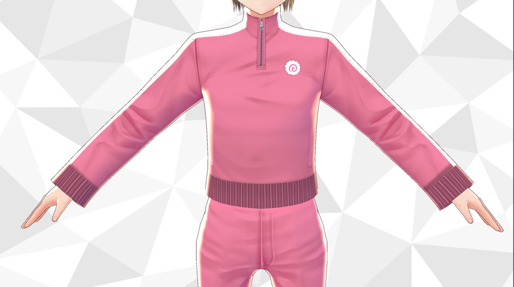 【VRoid texture】カラージャージ 5色 上下セット 【OYASUMI】