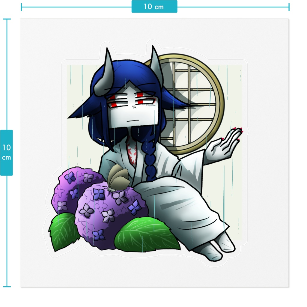 命魂生神ステッカー「梅雨鬼」