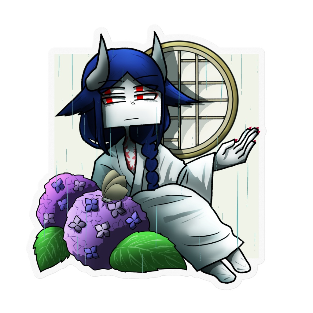 命魂生神ステッカー「梅雨鬼」