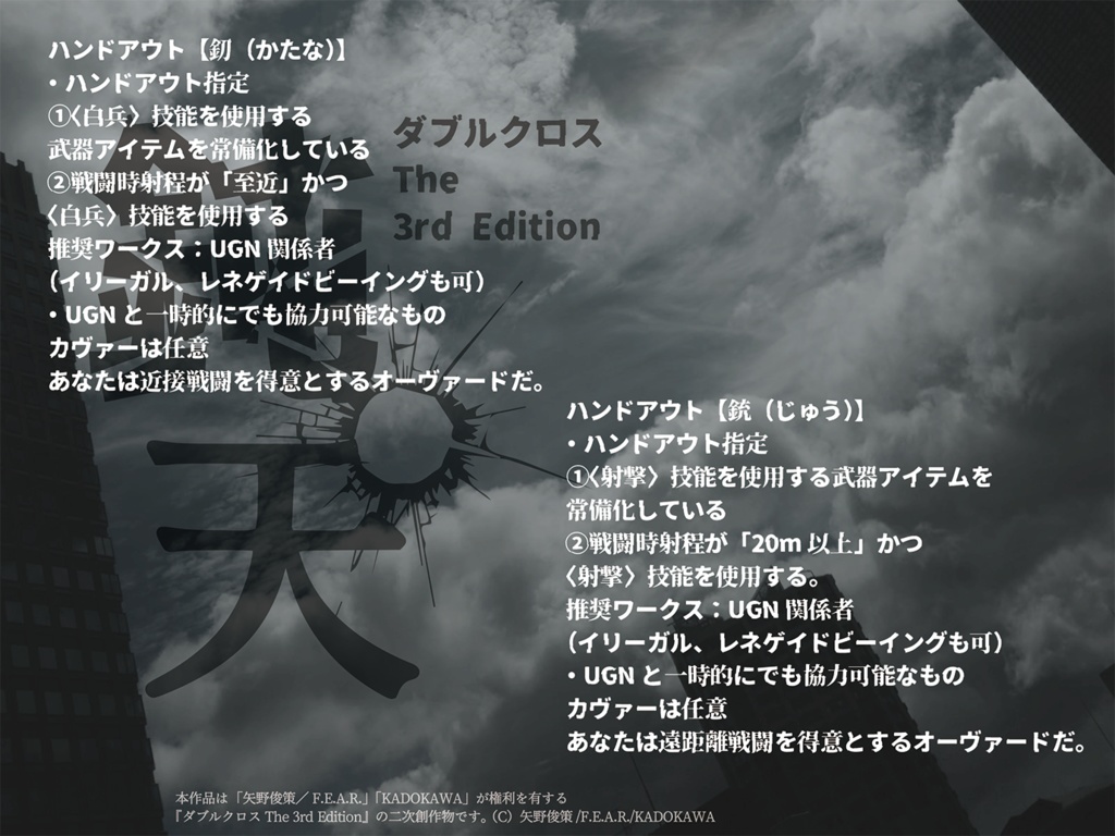 【DX3rdシナリオ書籍】DX3rdシナリオ集「Zwei」