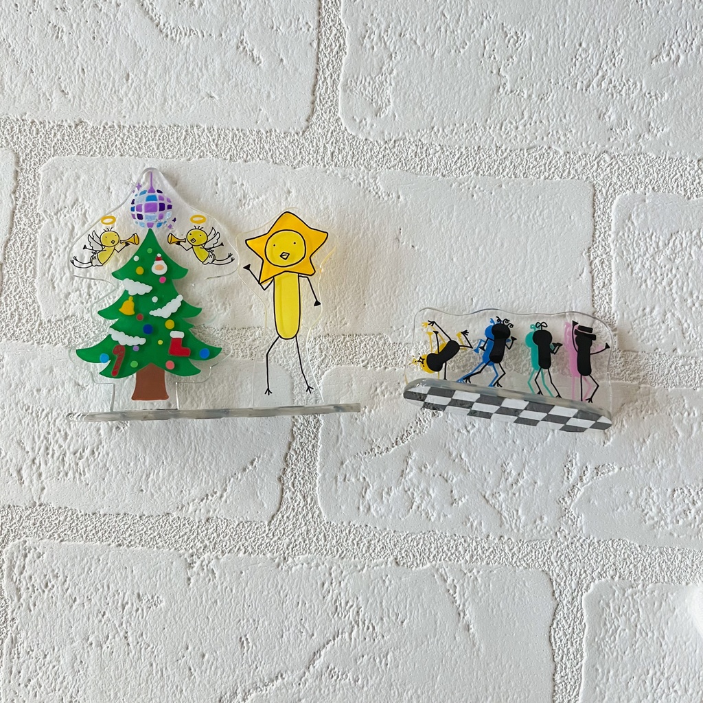 【12月の限定グッズ】プラバンスタンド〜Hey!!ダンシングとりき〜