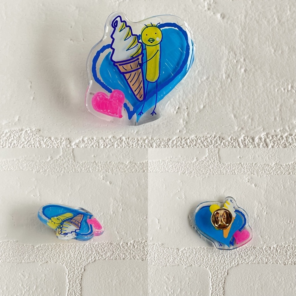 【デザフェス59発表作品】プラバンピンバッチ