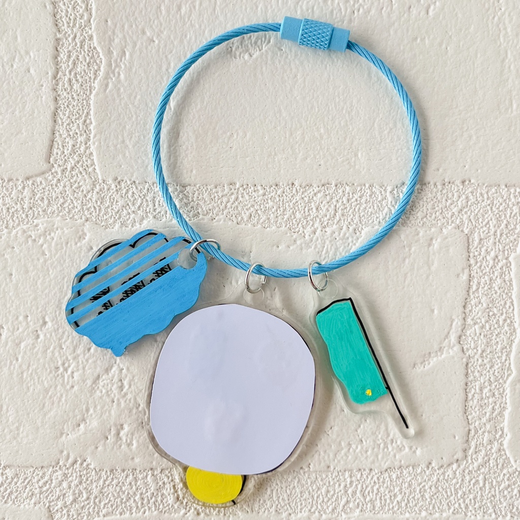 とりきのデリシャス理論☆チョーオイシイモノ プラバンワイヤーチャーム