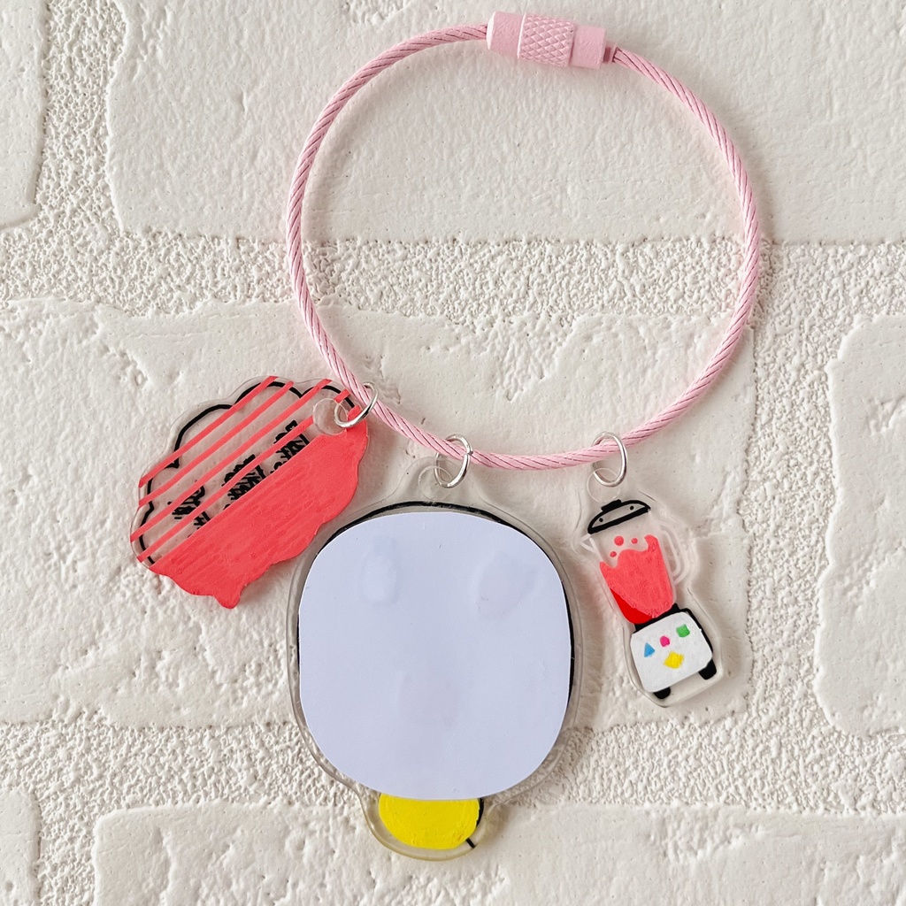 とりきのデリシャス理論☆チョーオイシイモノ プラバンワイヤーチャーム