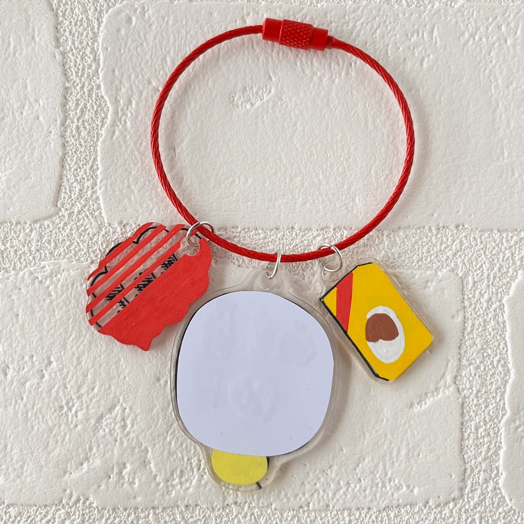 とりきのデリシャス理論☆チョーオイシイモノ プラバンワイヤーチャーム