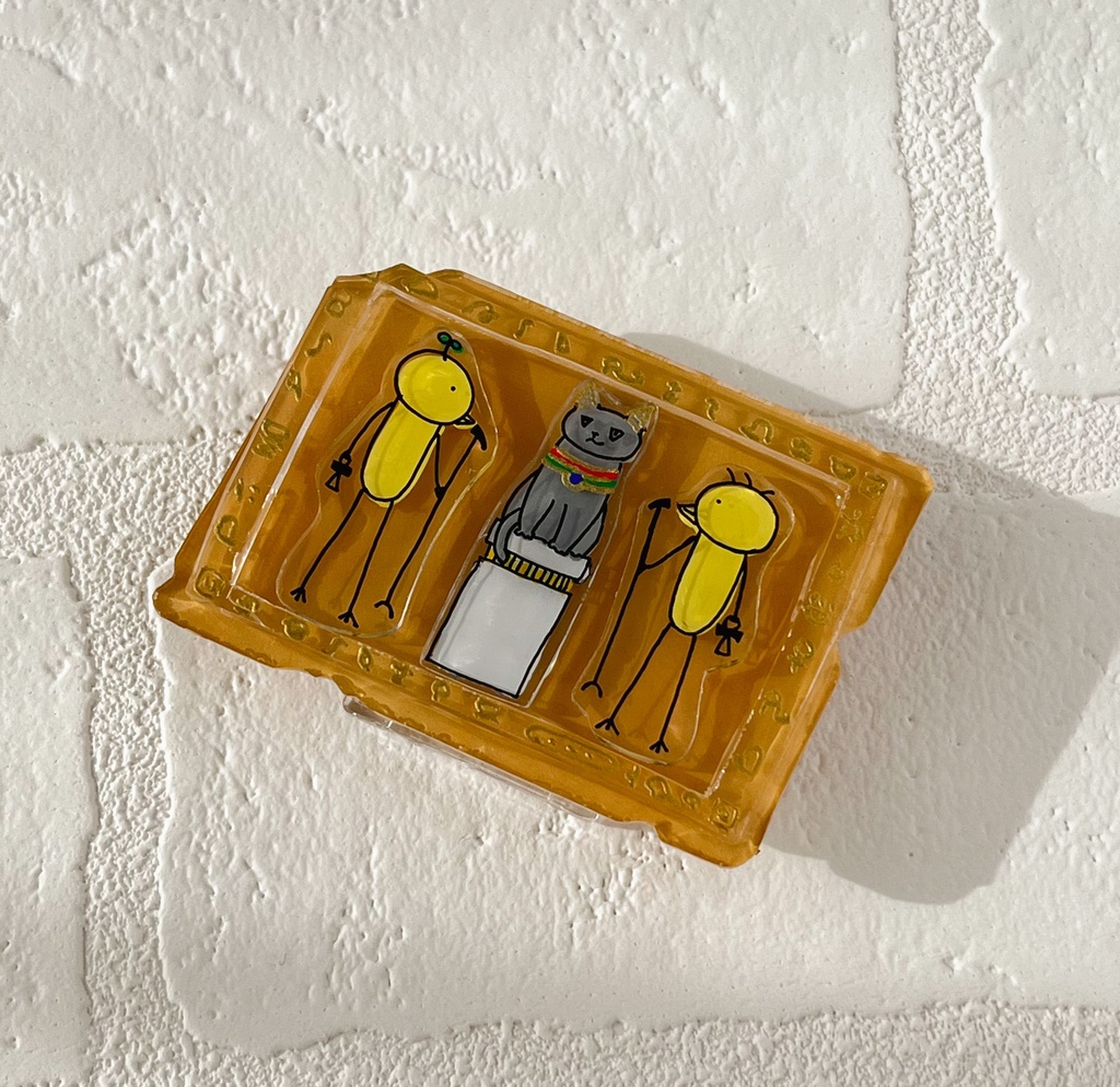 【10月!?の限定プラバンバッジ】古代とりき文明〜キャットとともに〜