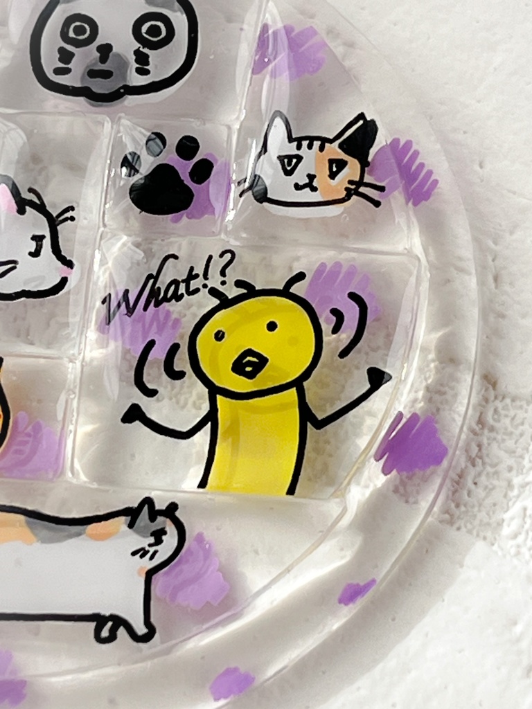 【2月!?の限定とりき】What!? Cat!! 222はキャットの日プラバンキーホルダー