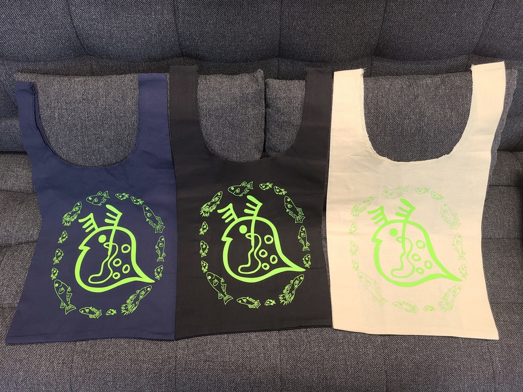 【匿名配送用】ミジンコエコバッグ(ステッカーつき)