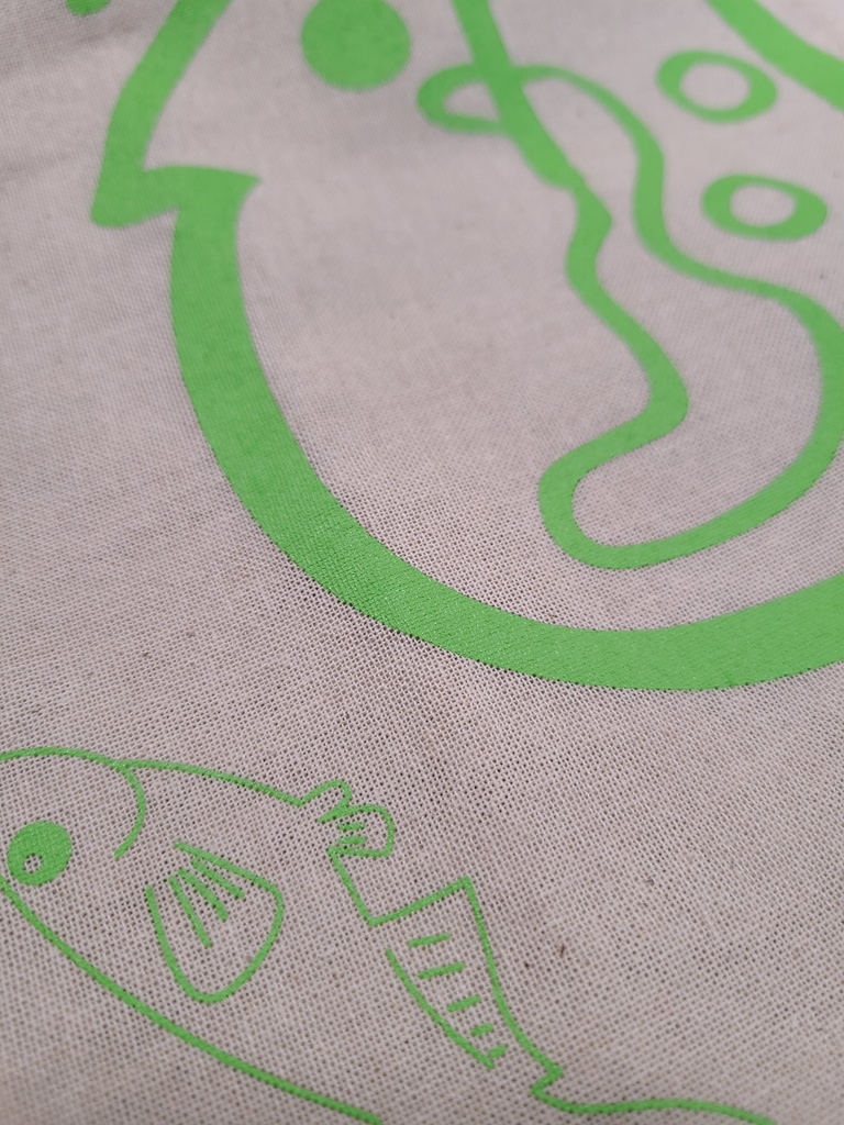 【匿名配送用】ミジンコエコバッグ(ステッカーつき)