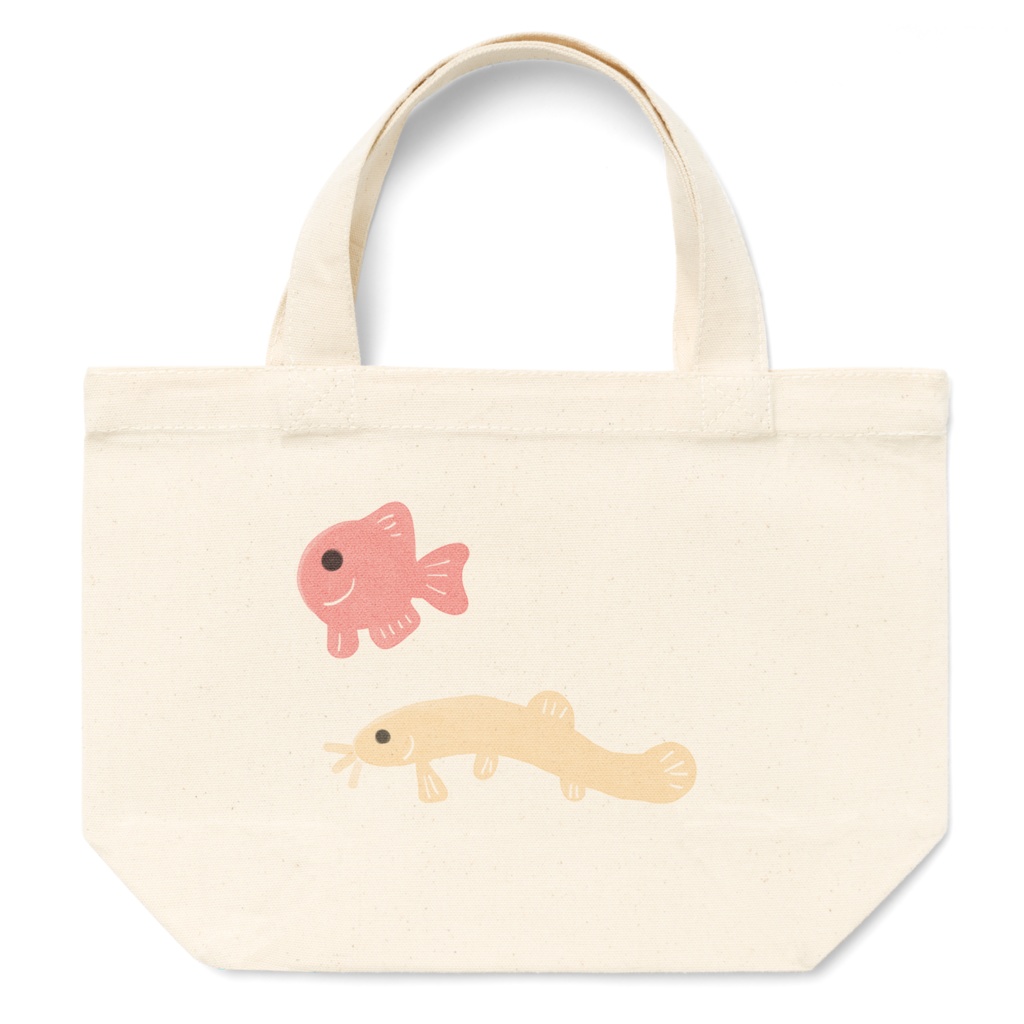 金魚とどじょうのランチトートと もさもさあしこの財布の中身 店の名前 Booth