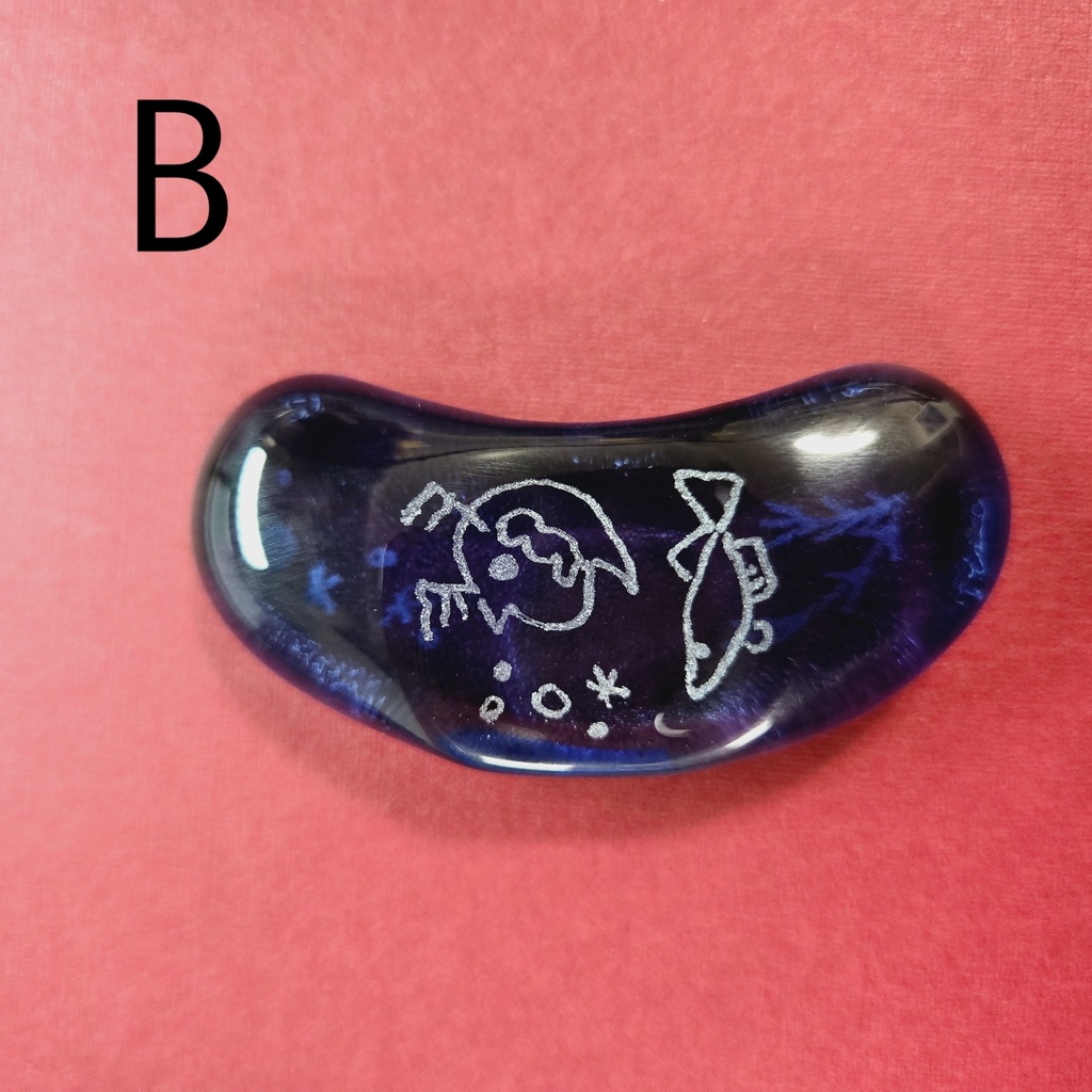 ハンドメイド箸置き ブルー