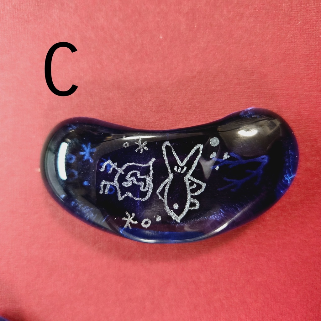 ハンドメイド箸置き ブルー