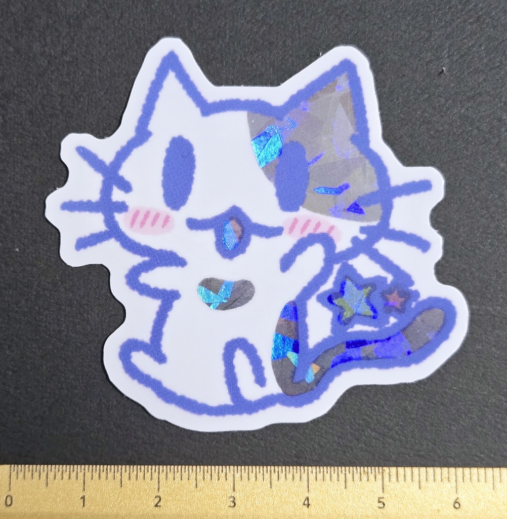 あしねこキラキラステッカー
